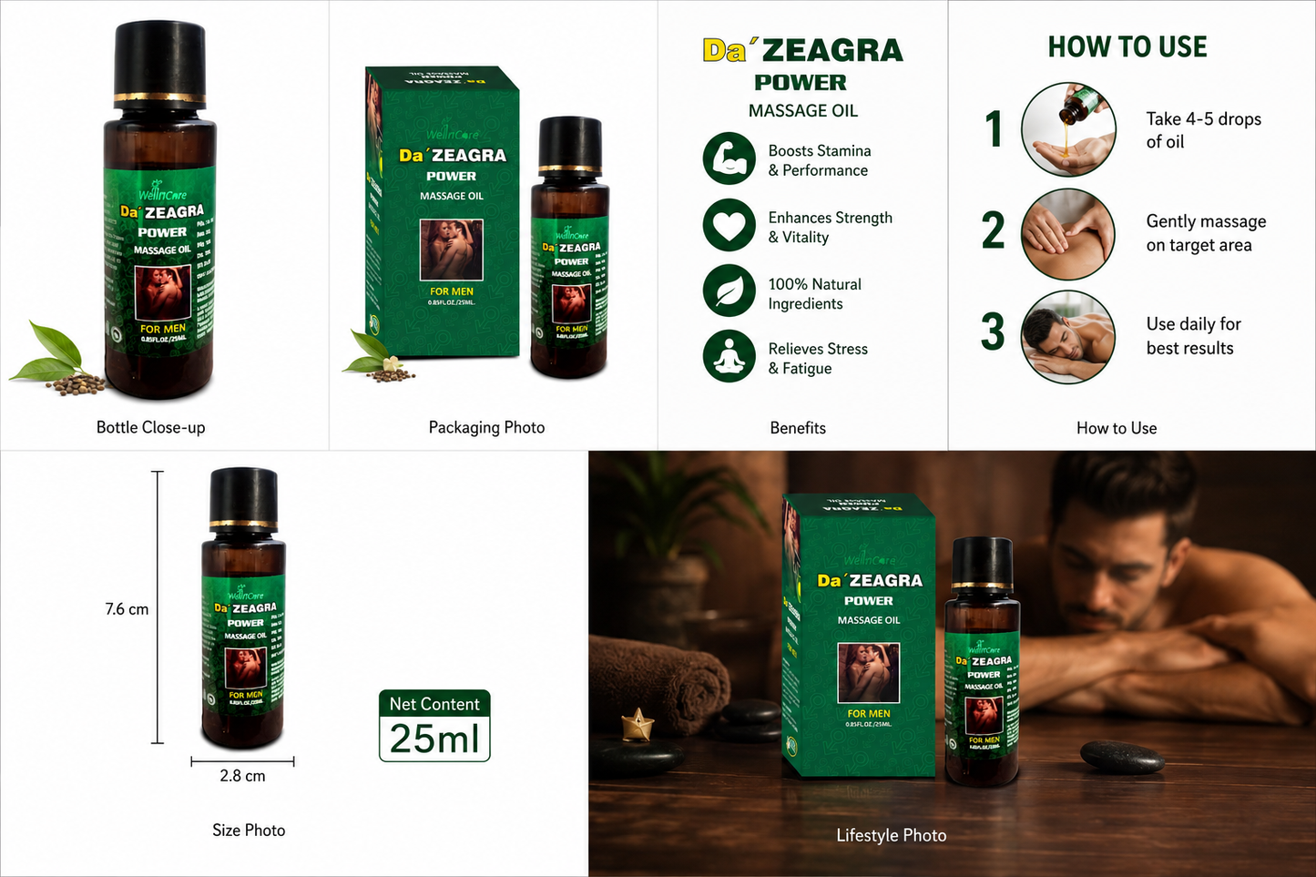 Da' ZEAGRA Power Massage Oil