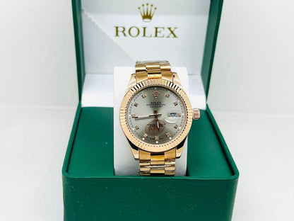 Sky-Dweller Style Premium Luxury Automatic Watch – Green Dial | Steel Jubilee Bracelet